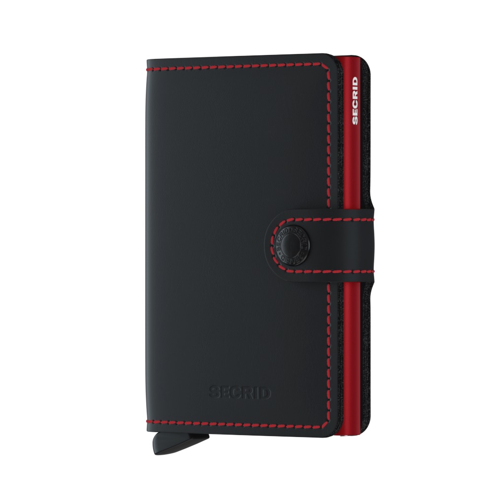 Secrid Miniwallet Matte MM-Black & Red