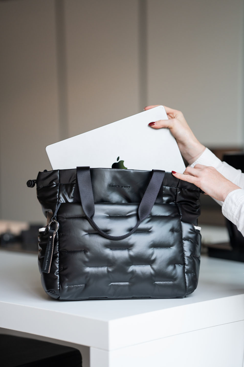 Hedgren Cocoon PUFFER Totebag Black