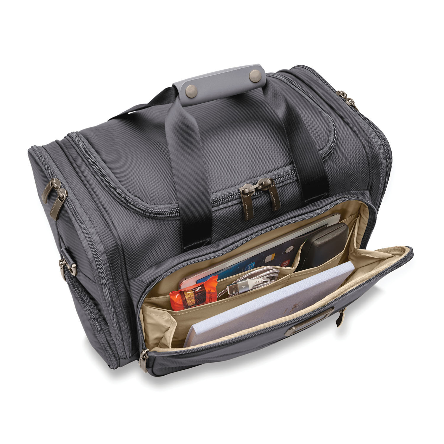 Briggs & Riley Baseline Limited Edition Underseat Duffle Steel Grey Briggs & Riley Baseline Limited Edition Underseat Duffle Steel Grey