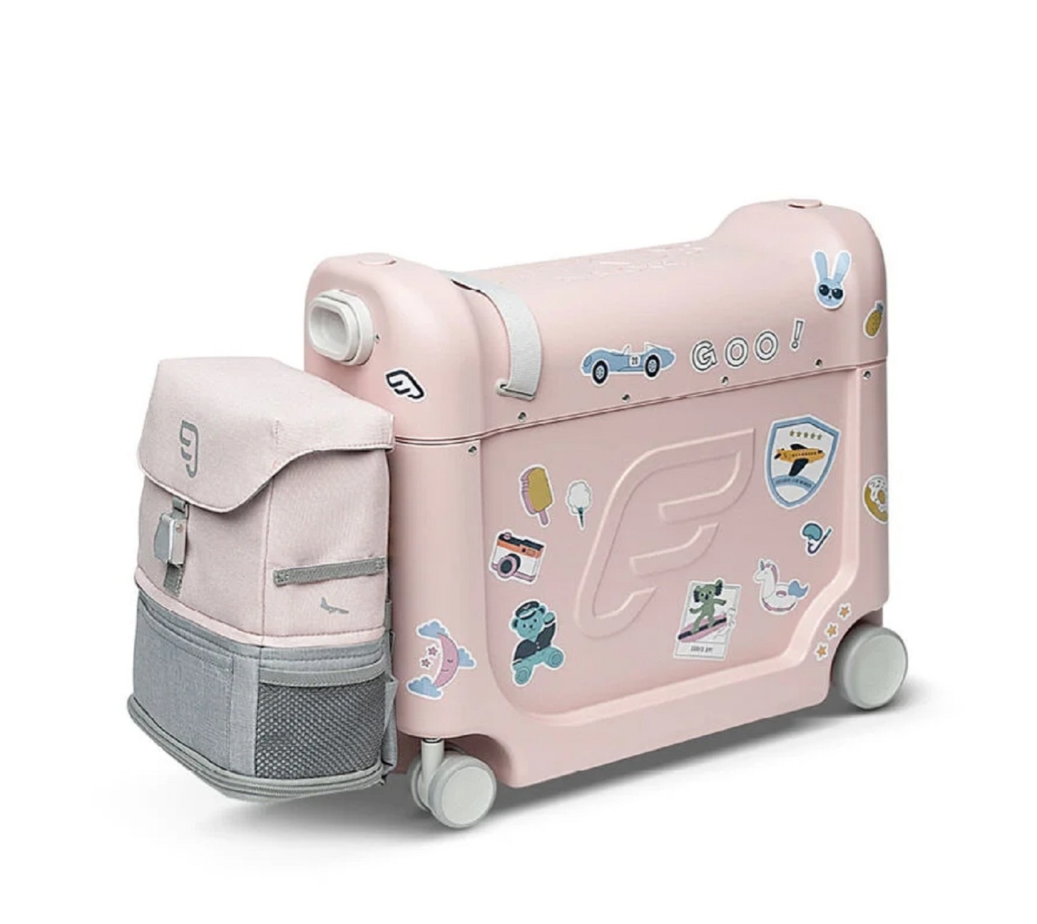 JetKids™ BedBox™ + Crew BackPack™-Reiseset Pink / Pink | Pink