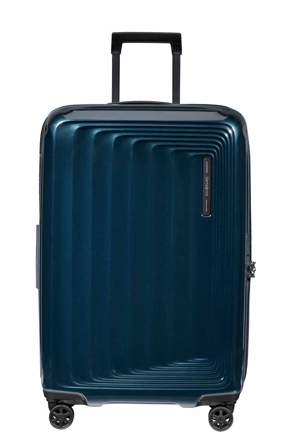Samsonite Nuon Trolley mit 4 Rollen erweiterbar 69cm + GRATIS HOTELGUTSCHEIN Metallic Dark Blue Samsonite Nuon Trolley mit 4 Rollen erweiterbar 69cm + GRATIS HOTELGUTSCHEIN Metallic Dark Blue