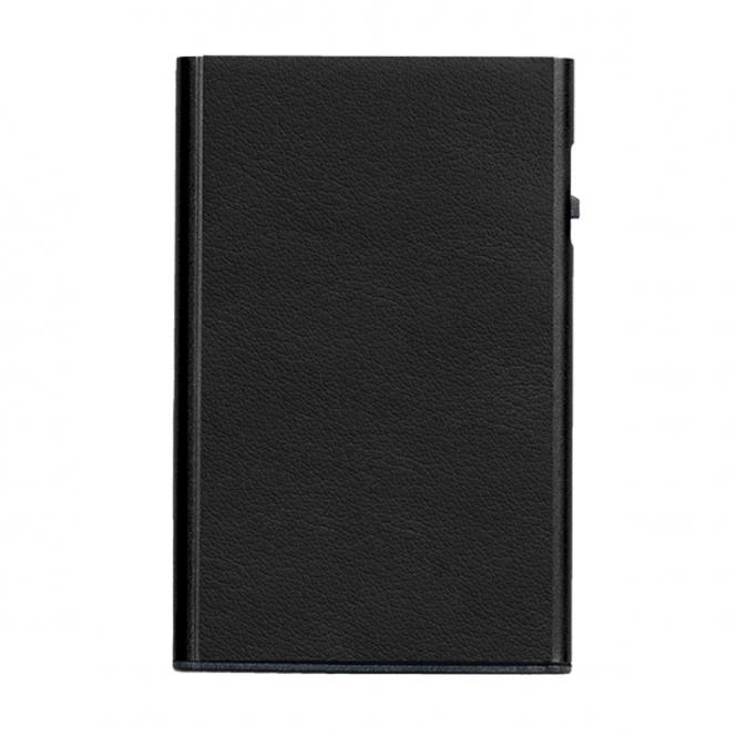 Tru Virtu Click & Slide Kreditkartenetui aus Leder Nappa Black/Black