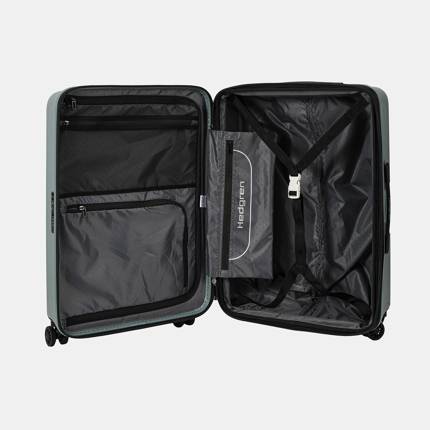 Hedgren Comby GRIP M EXP 65cm Spinner Grey Green Hedgren Comby GRIP M EXP 65cm Spinner Grey Green