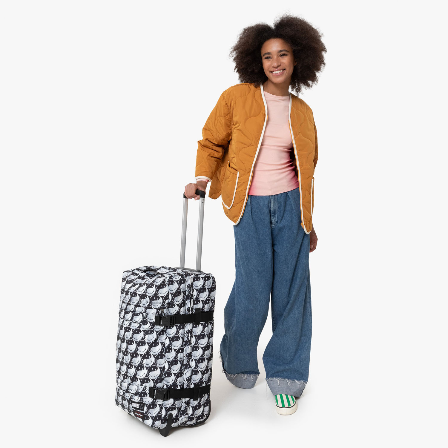 Eastpak Transit'R Reisetrolley M mit 2 Rollen 2024 Smiley YY Black Eastpak Transit'R Reisetrolley M mit 2 Rollen 2024 Smiley YY Black