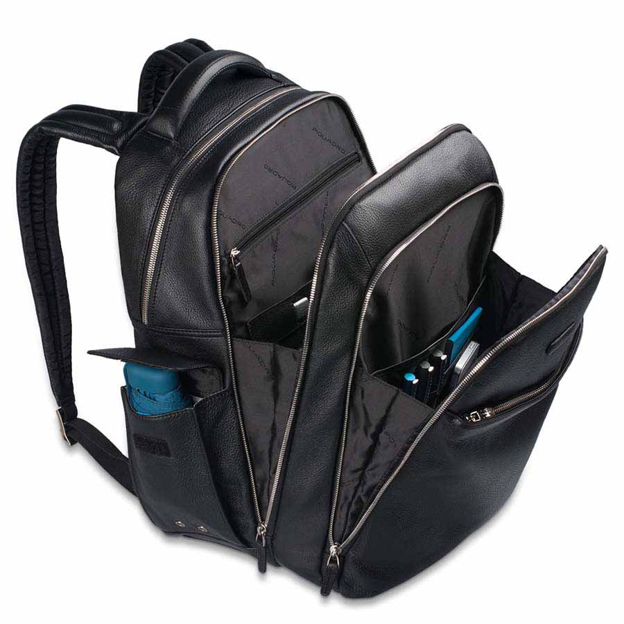 Piquadro Modus Rucksack mit Laptopfach 15" schwarz