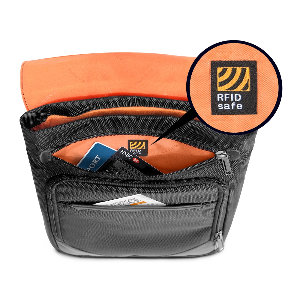 Everki Venue XL Premium RFID Mini Messenger black Everki Venue XL Premium RFID Mini Messenger black