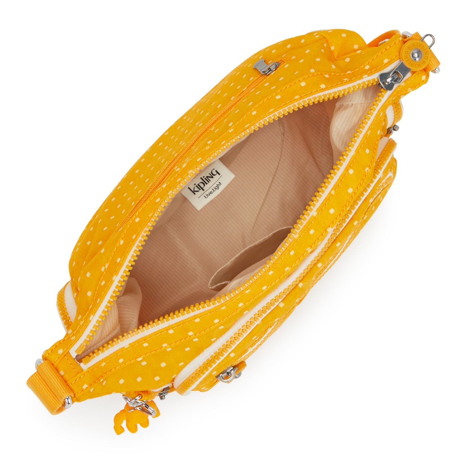 Kipling GABBIE S Umhängetasche mit Handyfach Soft Dot Yellow Kipling GABBIE S Umhängetasche mit Handyfach Soft Dot Yellow