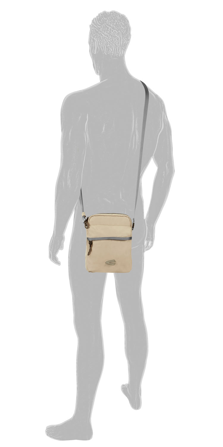 Camel Active Terra Cross Bag XS aus recyceltem Nylon 4227 Beige