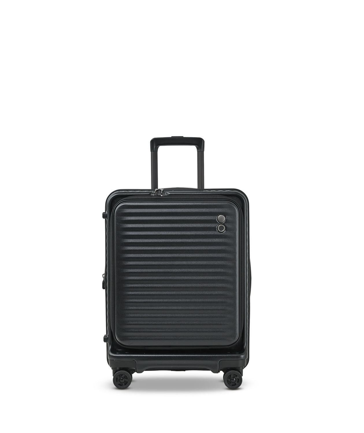 ECHOLAC Celestra FA Cabin Trolley mit Vortasche Black ECHOLAC Celestra FA Cabin Trolley mit Vortasche Black