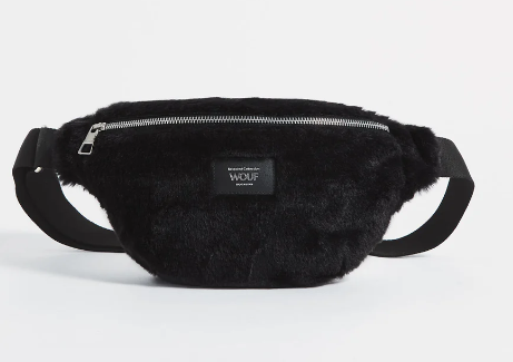 Wouf FAUX FUR Waistbag black forest