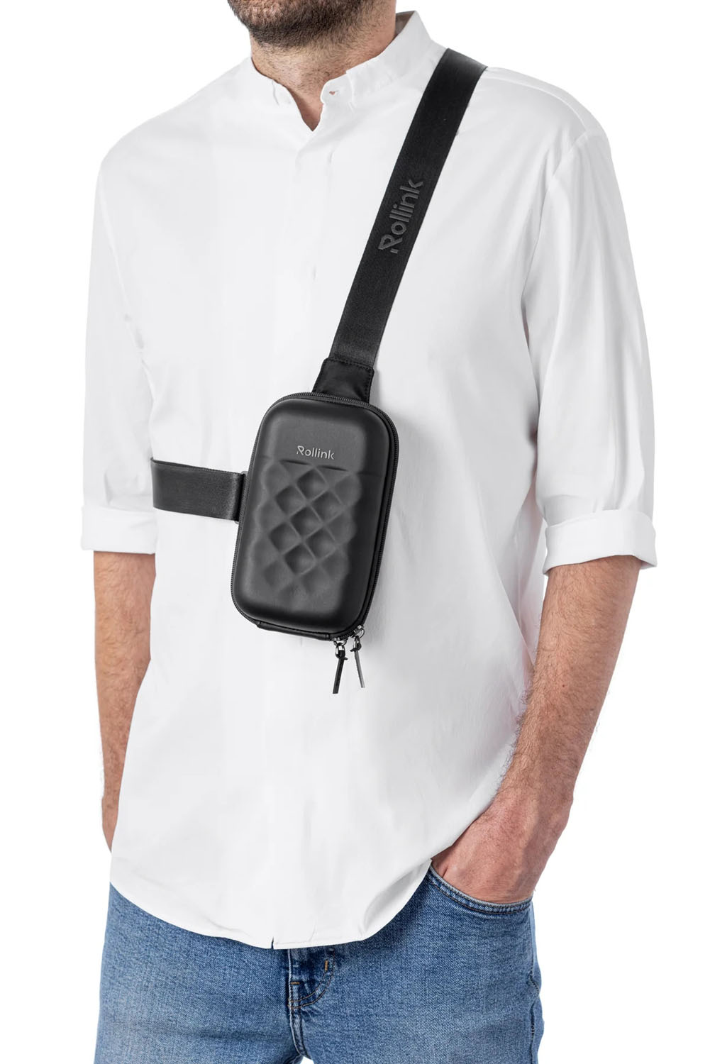 Rollink Slingbag Go Mini Bag (upright) Charcoal