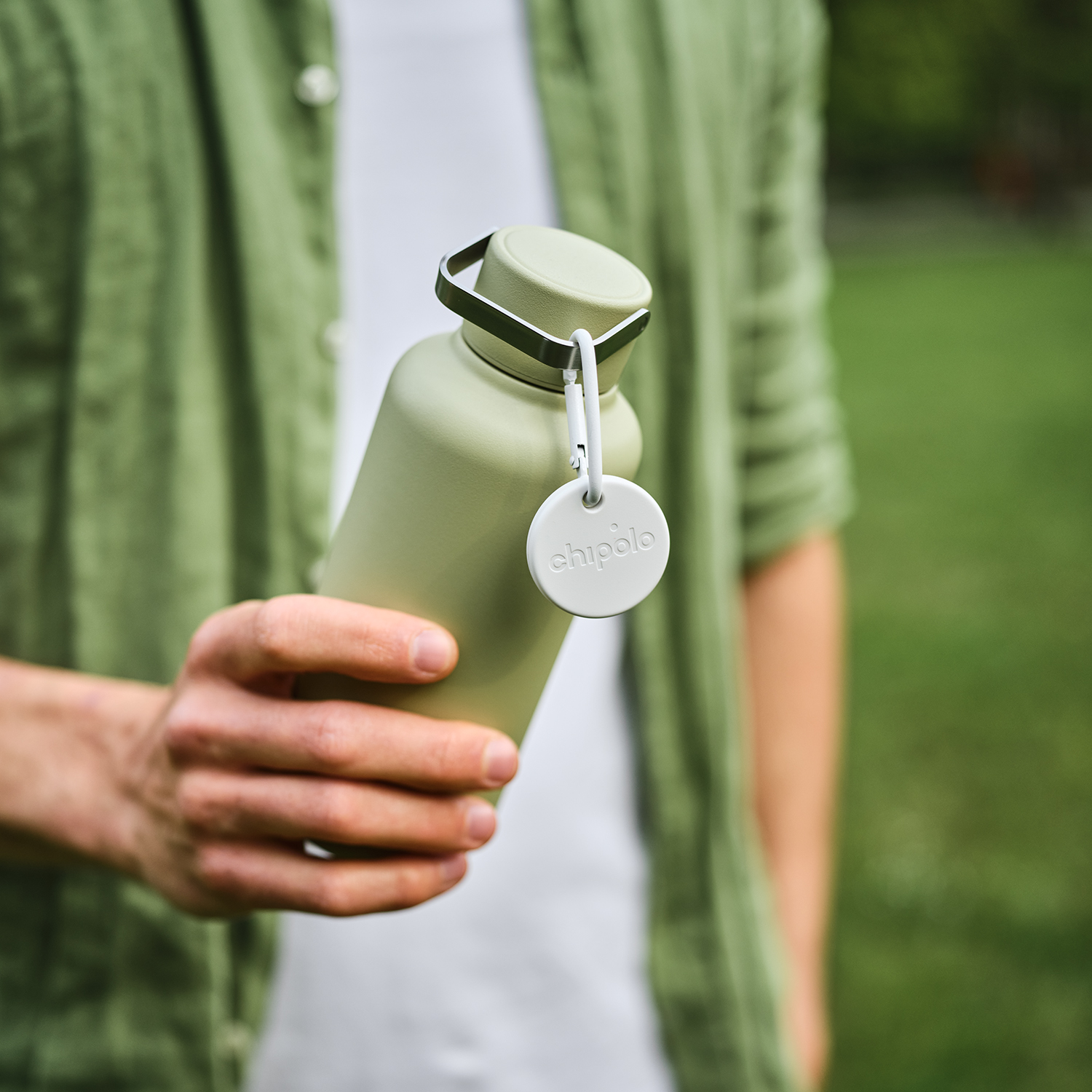 Chipolo ONE Point - Gegenstandsfinder von ”Mein Gerät finden” von Google-App Off white
