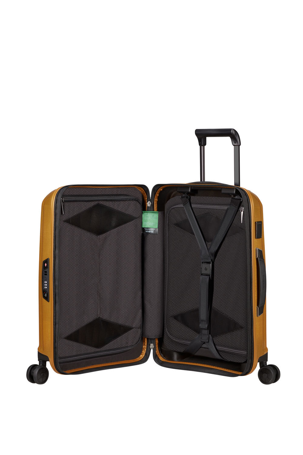 Samsonite Major-Lite Trolley mit 4 Rollen erweiterbar 55cm + GRATIS HOTELGUTSCHEIN Saffron Yellow