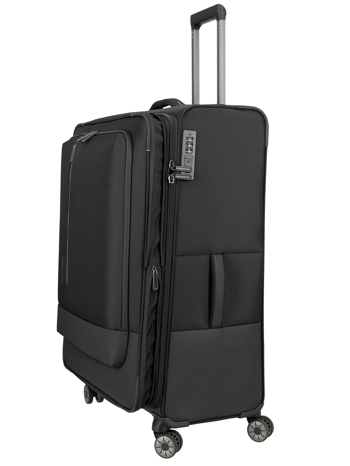 Travelite Crosslite Trolley XL 4-Rollen erweiterbar Schwarz