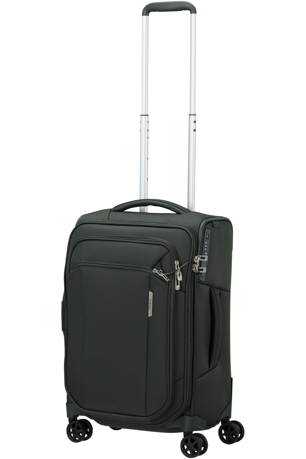 Samsonite Respark Trolley mit 4 Rollen erweiterbar 55cm + GRATIS HOTELGUTSCHEIN Forest Green