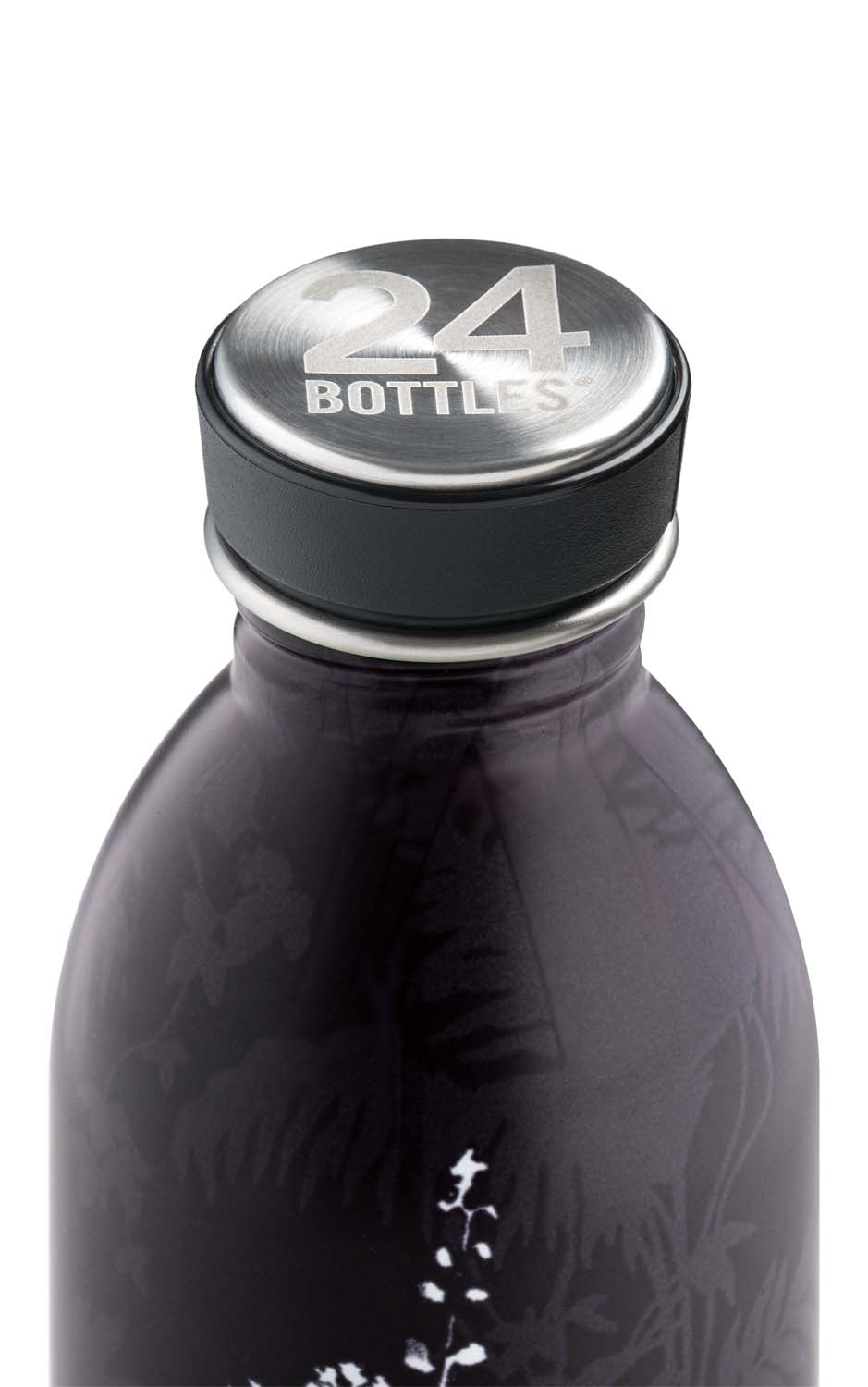 24Bottles® Urban Bottle Floral 500ml Noir 24Bottles® Urban Bottle Floral 500ml Noir