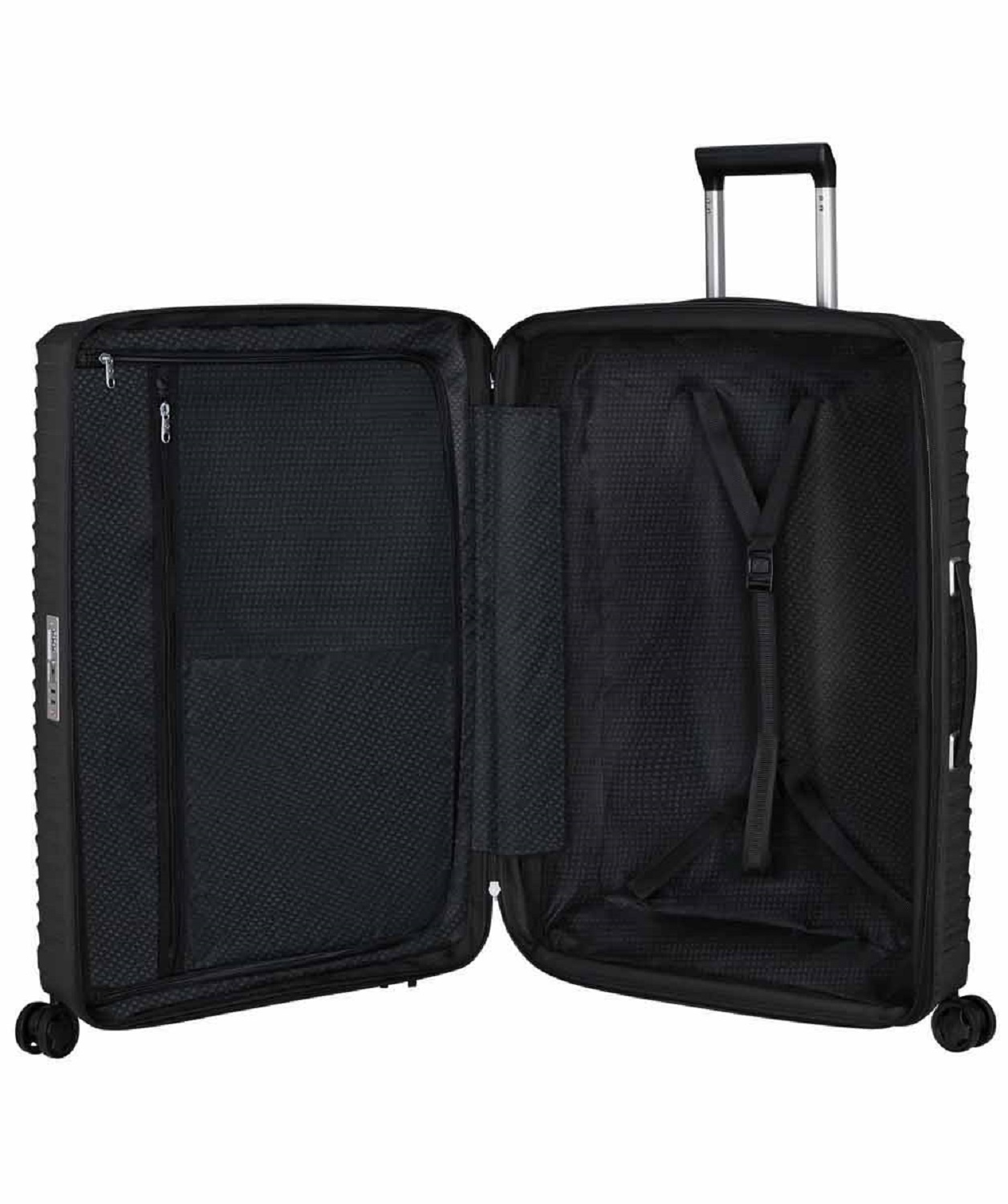 Samsonite Upscape Trolley mit 4 Rollen erweiterbar 81cm + GRATIS HOTELGUTSCHEIN Schwarz Samsonite Upscape Trolley mit 4 Rollen erweiterbar 81cm + GRATIS HOTELGUTSCHEIN Schwarz