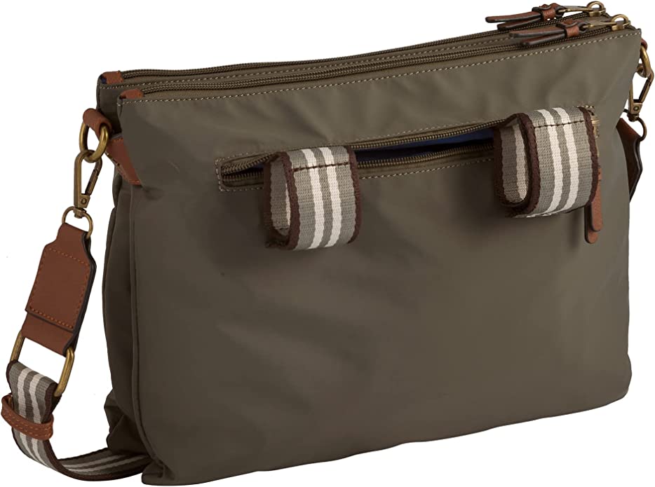 Camel Active BARI Cross Bag mit Reißverschluss M Khaki