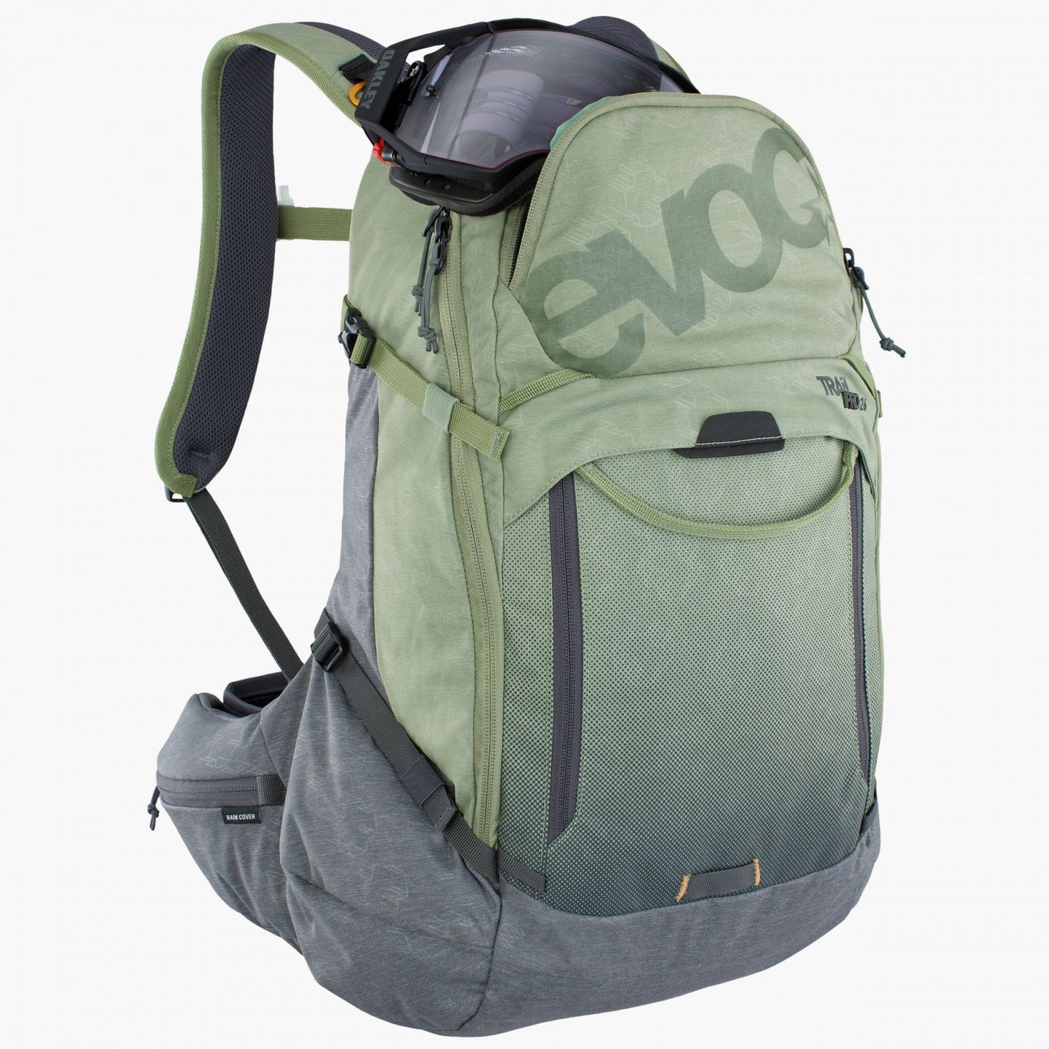 evoc Protector Backpacks Trail Pro 26 L/XL Light Olive - Carbon Grey
