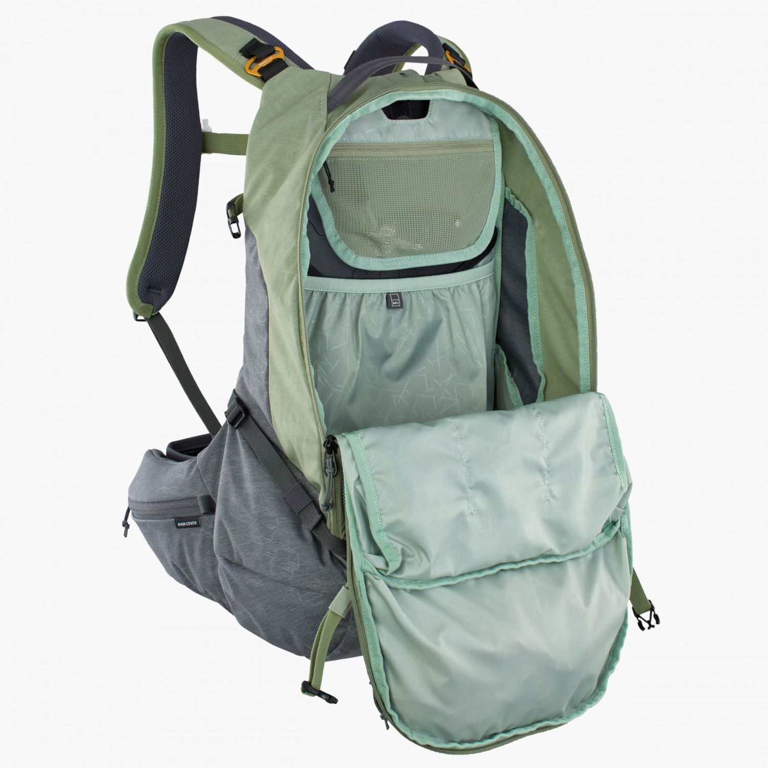 evoc Protector Backpacks Trail Pro 26 L/XL Light Olive - Carbon Grey