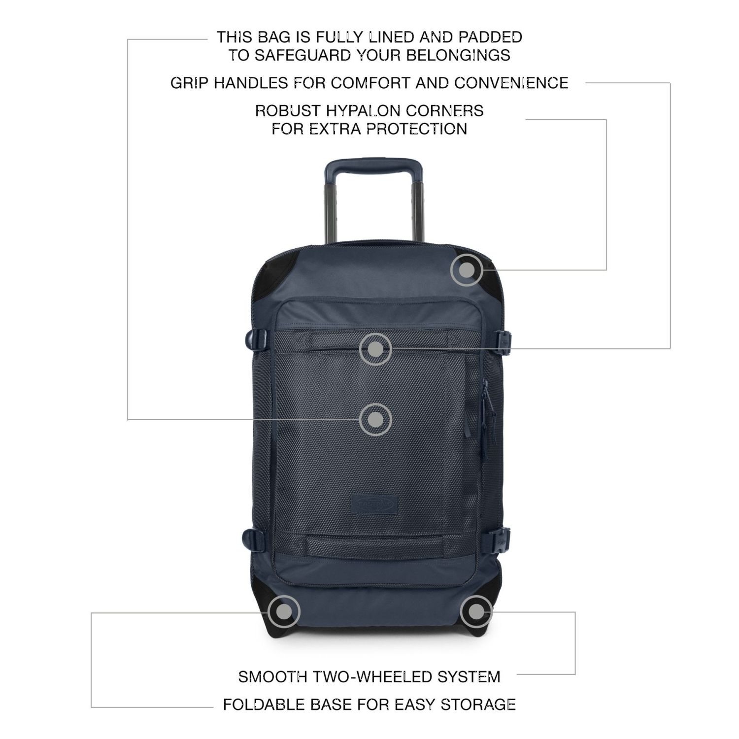 Eastpak Tranverz Reisetrolley S 2-Rollen CNNCT Marine Eastpak Tranverz Reisetrolley S 2-Rollen CNNCT Marine