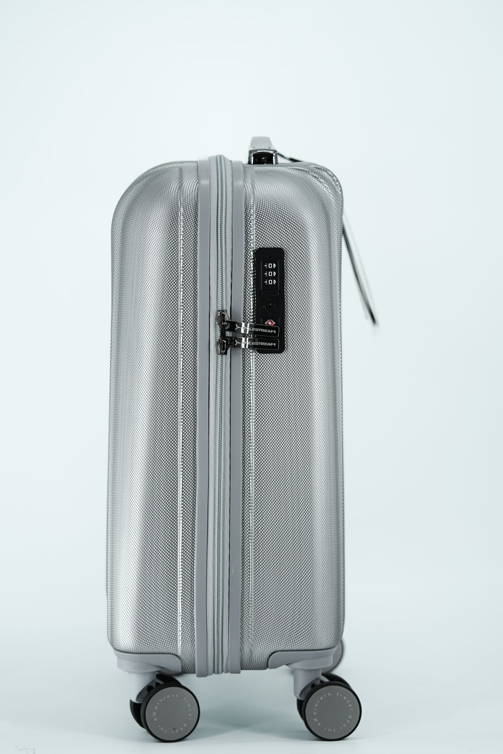 Polestream Moonrock Trolley-Set L/M/S, 4-Rollen, erweiterbar Silver brushed