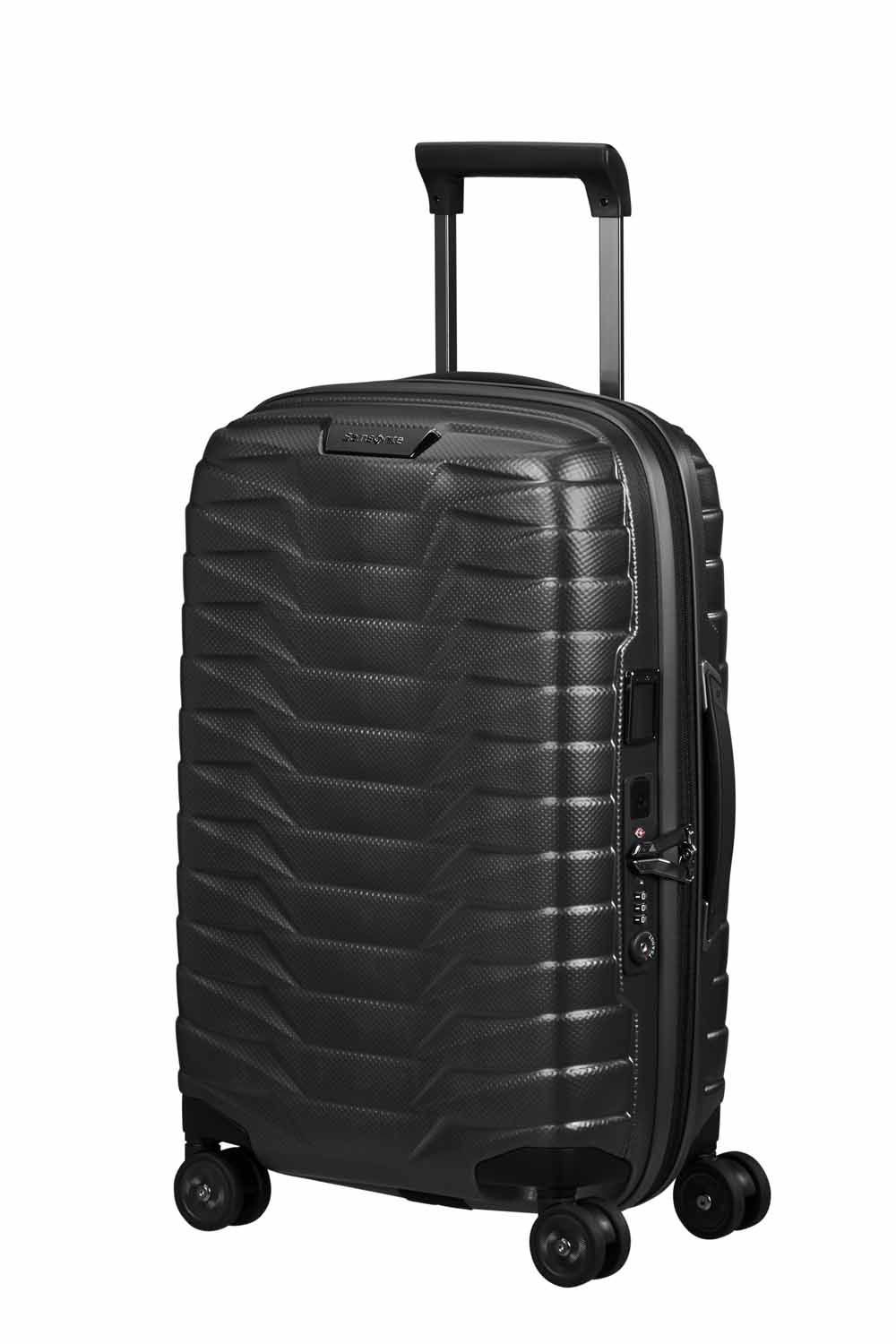 Samsonite Proxis Trolley mit 4 Rollen erweiterbar 55cm (23/26cm) + GRATIS HOTELGUTSCHEIN Matt Graphite