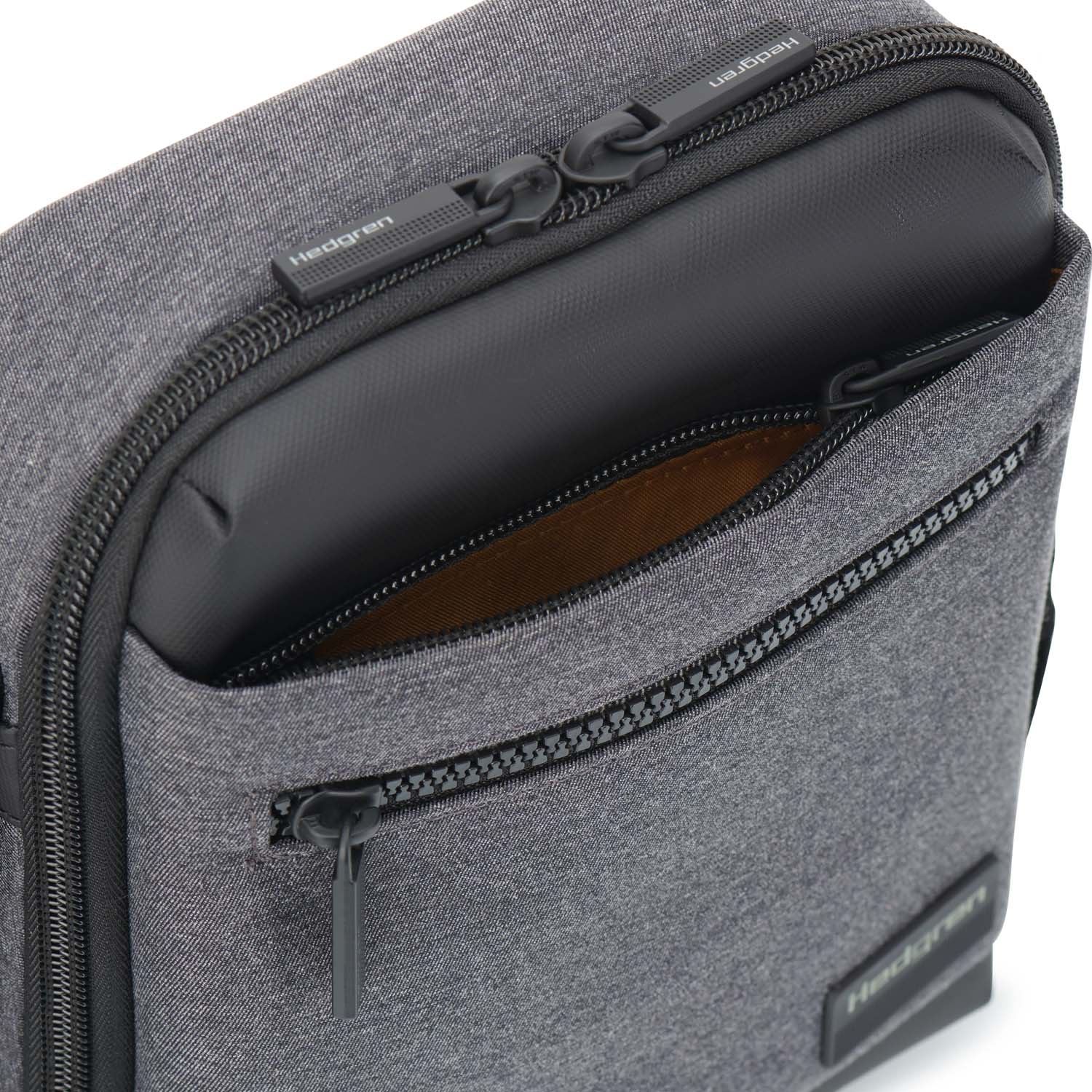 Hedgren Next APP Vertical Crossover Pouch, RFID, 7" Stylish Grey Hedgren Next APP Vertical Crossover Pouch, RFID, 7" Stylish Grey