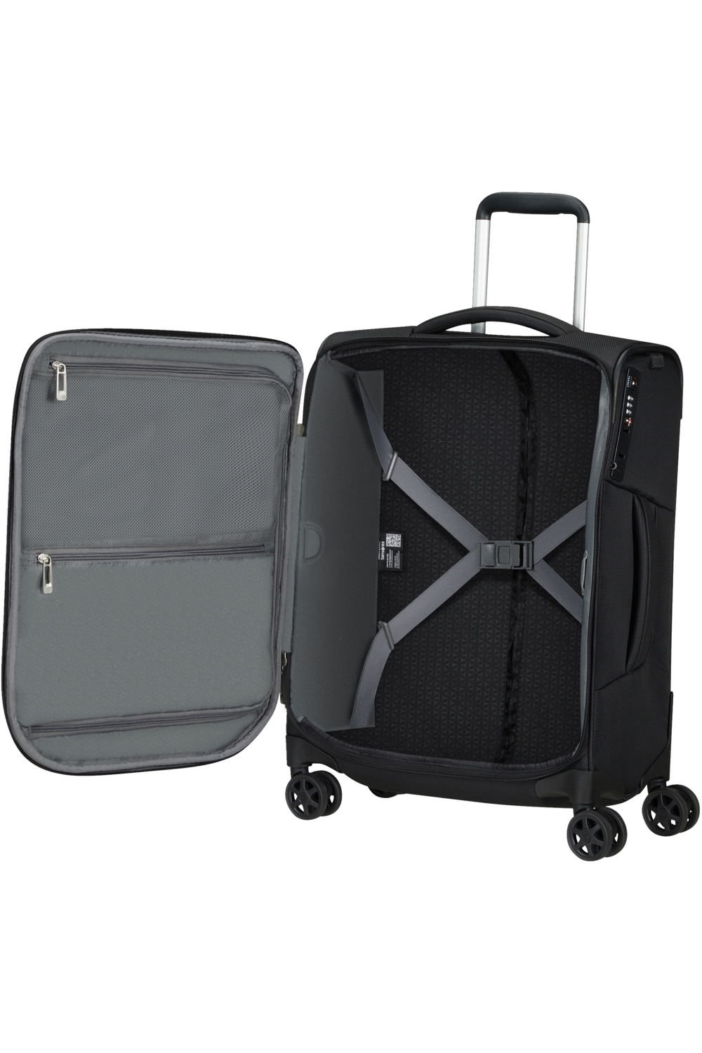 Samsonite Respark Trolley mit 4 Rollen 55cm Strict + GRATIS HOTELGUTSCHEIN Ozone Black