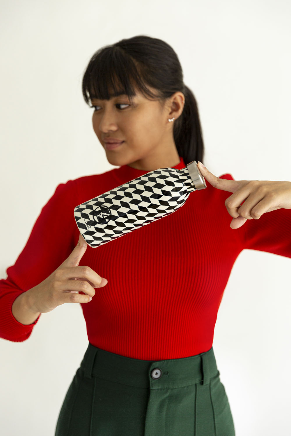 24Bottles® Clima Bottle Groovy 500ml White