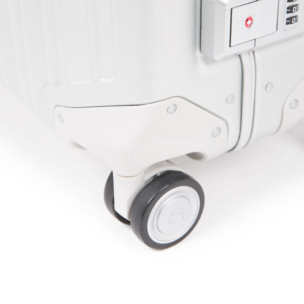 Piquadro PQ ALU Großer Hartschalentrolley mit vier Rollen grey/tobacco Piquadro PQ ALU Großer Hartschalentrolley mit vier Rollen grey/tobacco