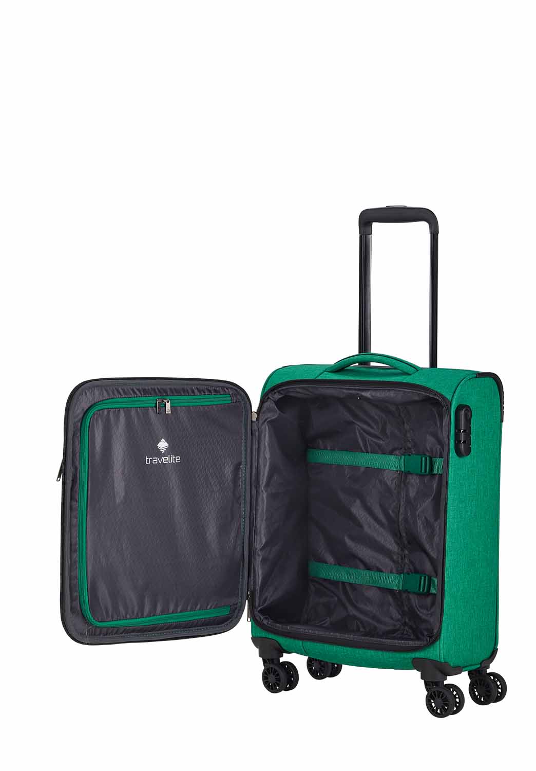 Travelite Adria 3-tlg. 4w Koffer-Set L/M/S Grün Travelite Adria 3-tlg. 4w Koffer-Set L/M/S Grün