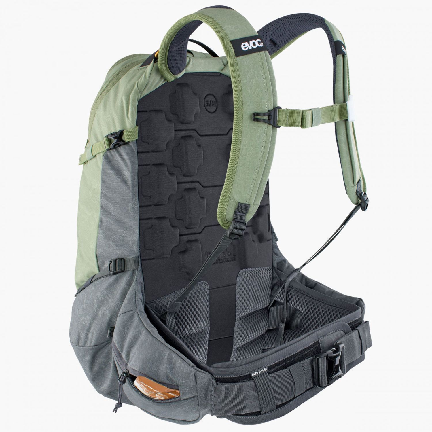 evoc Protector Backpacks Trail Pro 26 L/XL Light Olive - Carbon Grey evoc Protector Backpacks Trail Pro 26 L/XL Light Olive - Carbon Grey