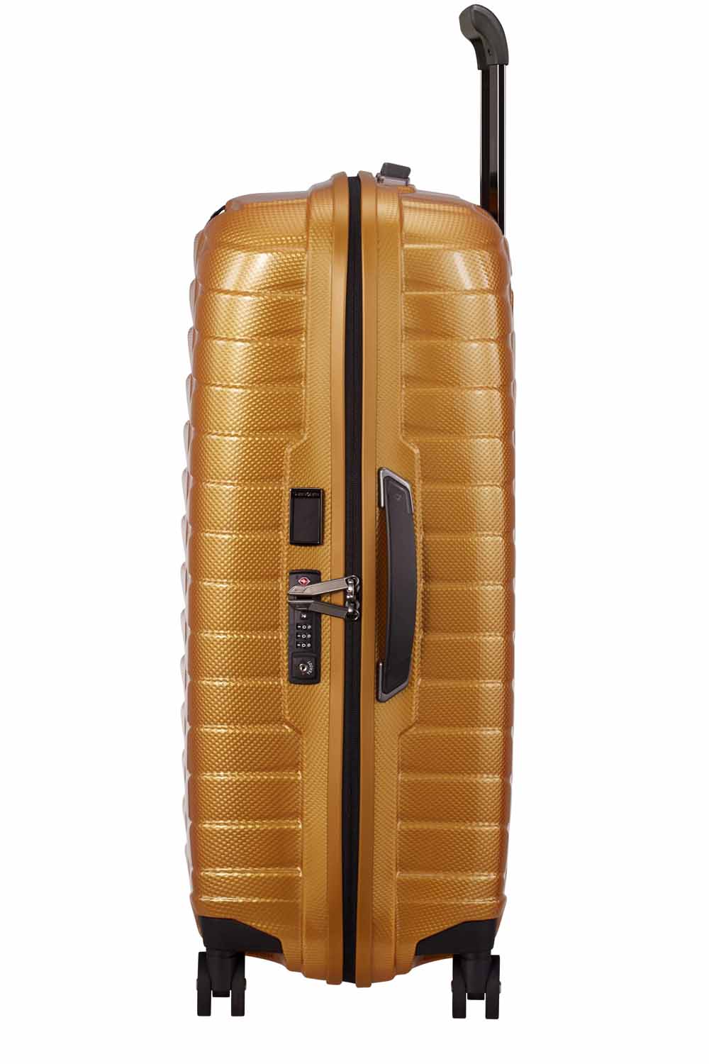Samsonite Proxis Trolley mit 4 Rollen 69cm + GRATIS HOTELGUTSCHEIN Honey Gold Samsonite Proxis Trolley mit 4 Rollen 69cm + GRATIS HOTELGUTSCHEIN Honey Gold