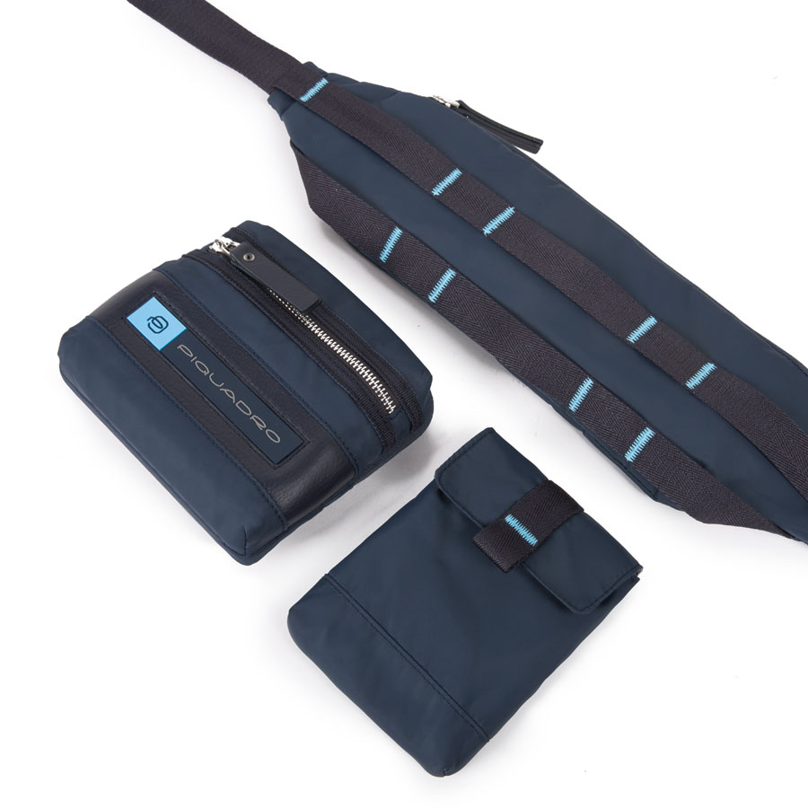 Piquadro PQ-Bios Gürteltasche mit ausnehmbarem Utility-Taschen rot
