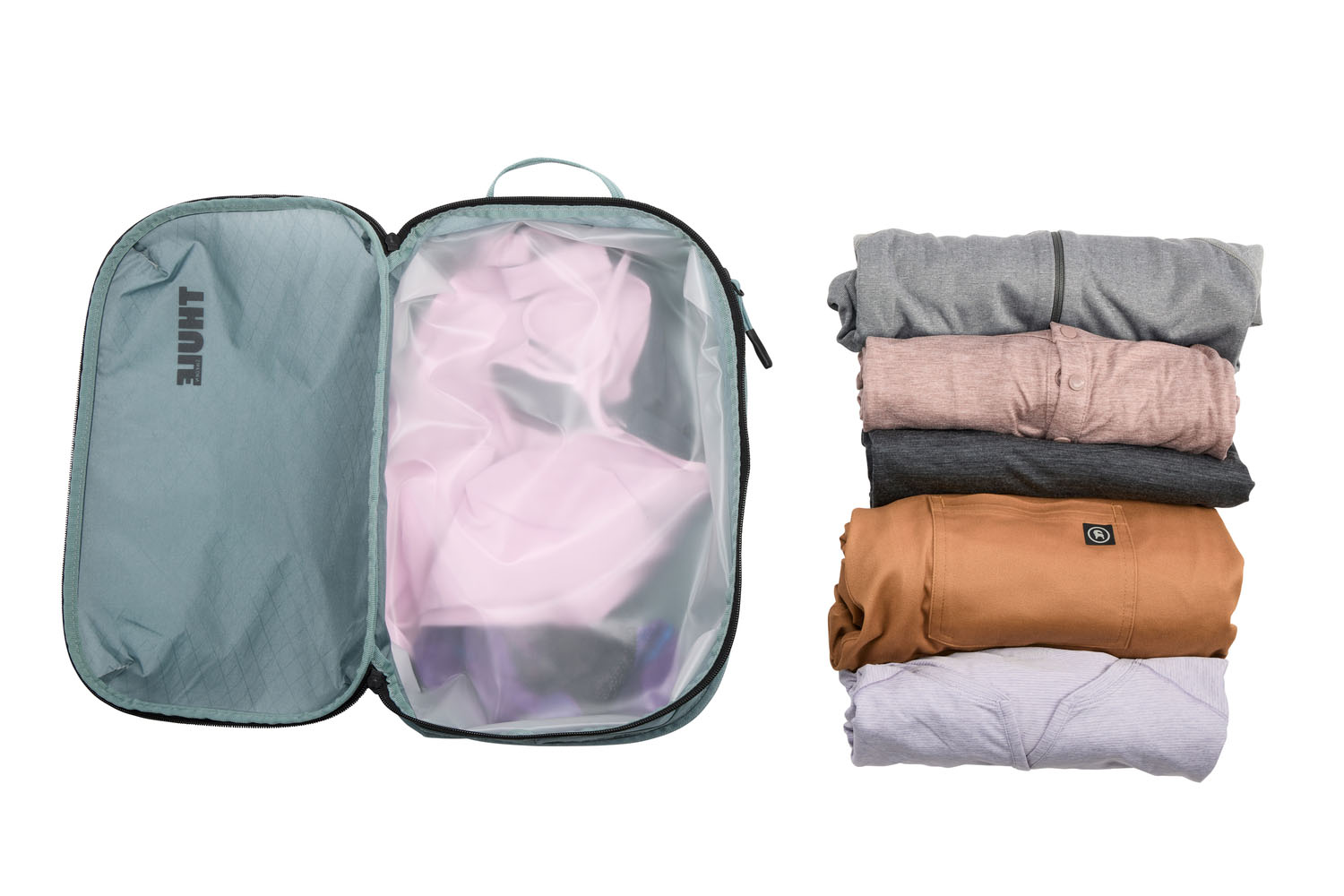 THULE Packing Cube Clean/Dirty Pond Gray THULE Packing Cube Clean/Dirty Pond Gray