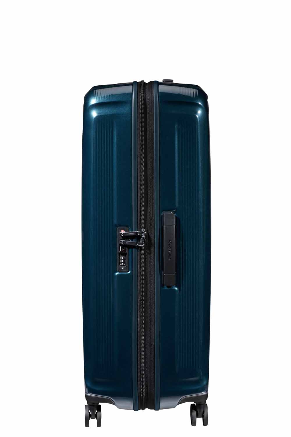 Samsonite Nuon Trolley mit 4 Rollen erweiterbar 81cm + GRATIS HOTELGUTSCHEIN Metallic Dark Blue Samsonite Nuon Trolley mit 4 Rollen erweiterbar 81cm + GRATIS HOTELGUTSCHEIN Metallic Dark Blue