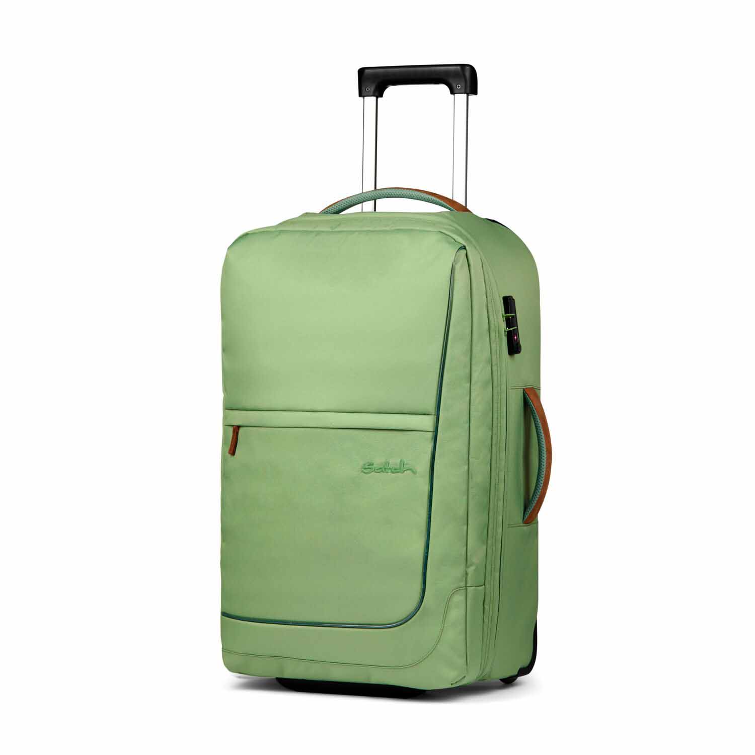 satch Koffer flow M Trolley Pure Jade Green