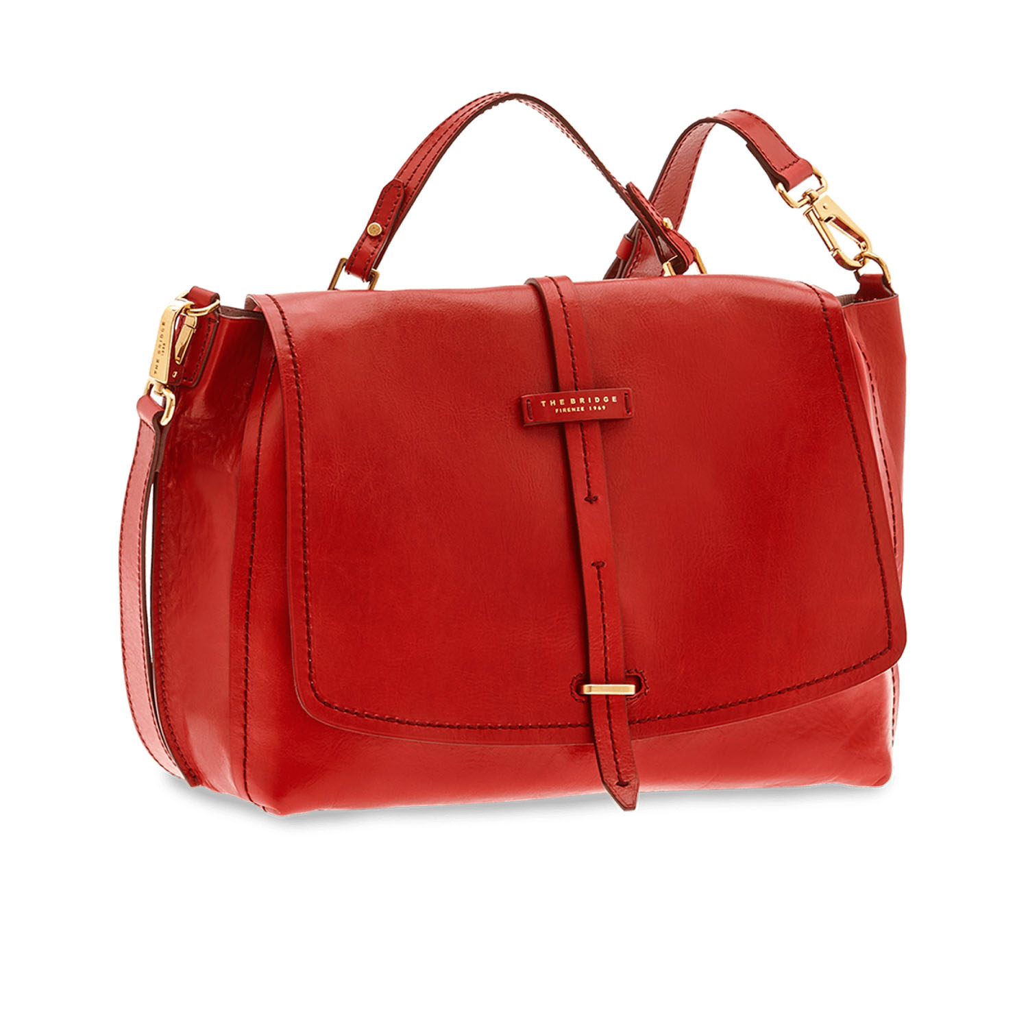 The Bridge Dalston Damentasche Rote Johannisbeere/Gold The Bridge Dalston Damentasche Rote Johannisbeere/Gold