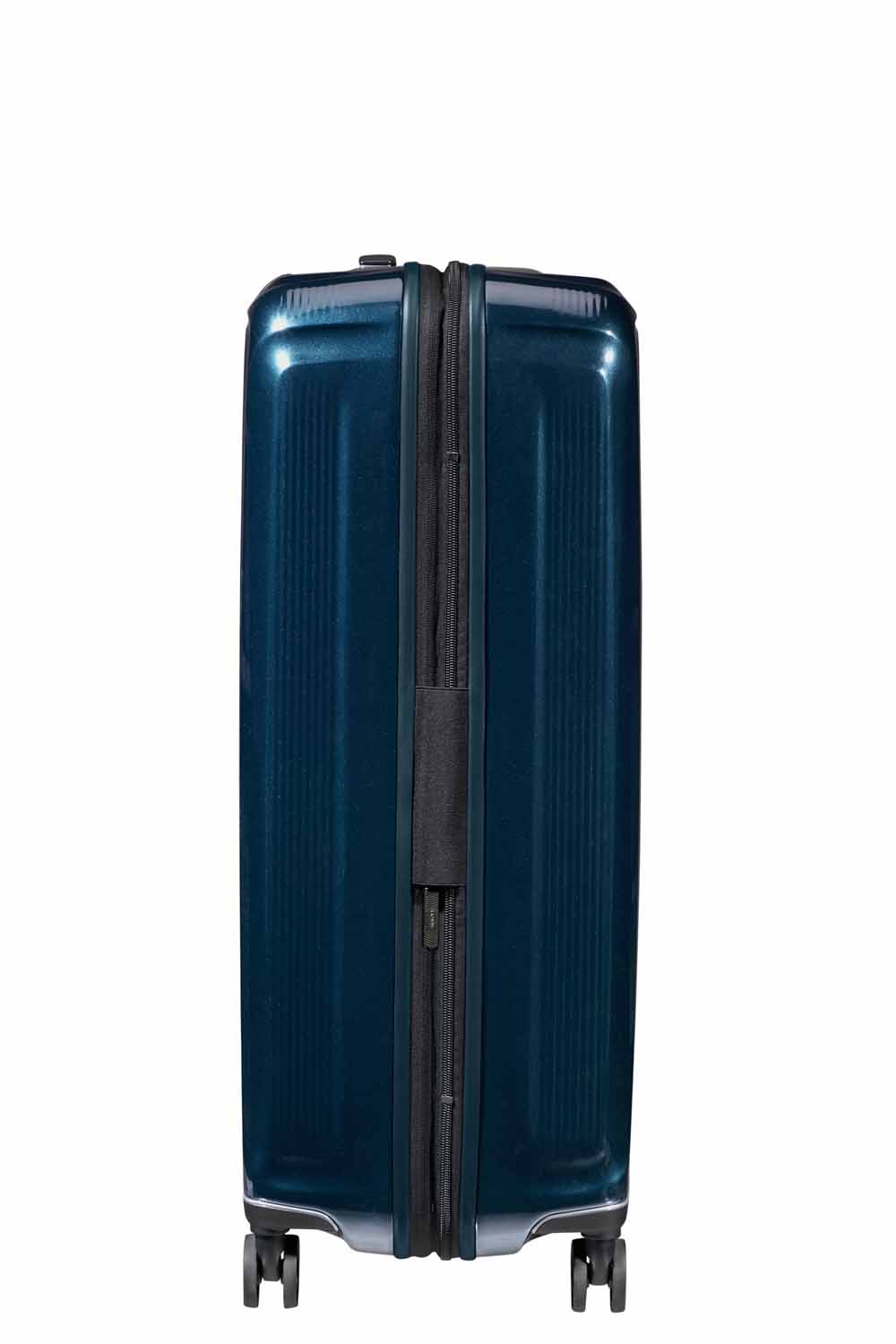 Samsonite Nuon Trolley mit 4 Rollen erweiterbar 75cm + GRATIS HOTELGUTSCHEIN Metallic Dark Blue
