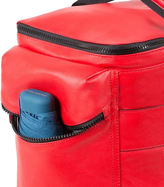 Piquadro Setebos Reisetasche mit regenschirmtasche Rot-scarlet