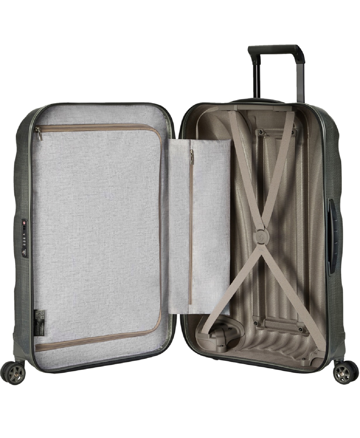 Samsonite C-Lite Trolley mit 4 Rollen 69cm + GRATIS HOTELGUTSCHEIN Metallic Green Samsonite C-Lite Trolley mit 4 Rollen 69cm + GRATIS HOTELGUTSCHEIN Metallic Green