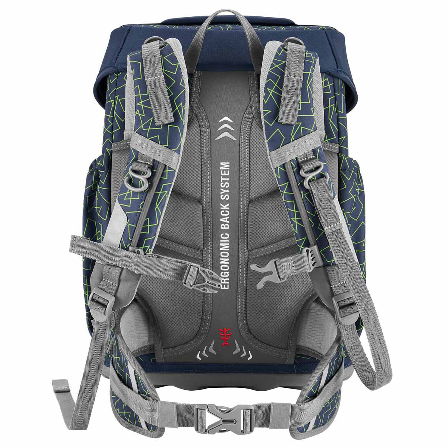 Step by Step BASIS Schulranzen 4-teiliges Set Green Geometric Step by Step BASIS Schulranzen 4-teiliges Set Green Geometric