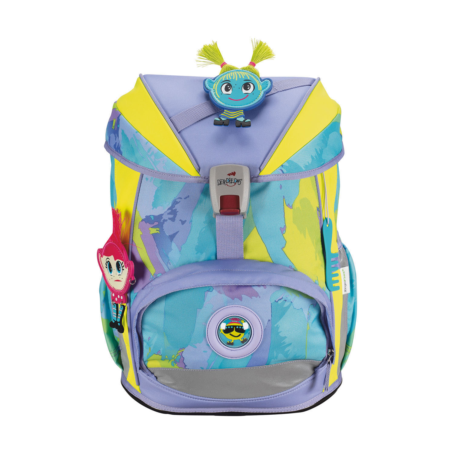 DerDieDas ErgoFlex Schulrucksack-Set 5-teilig mit Sportbeutel Hippie Hair DerDieDas ErgoFlex Schulrucksack-Set 5-teilig mit Sportbeutel Hippie Hair