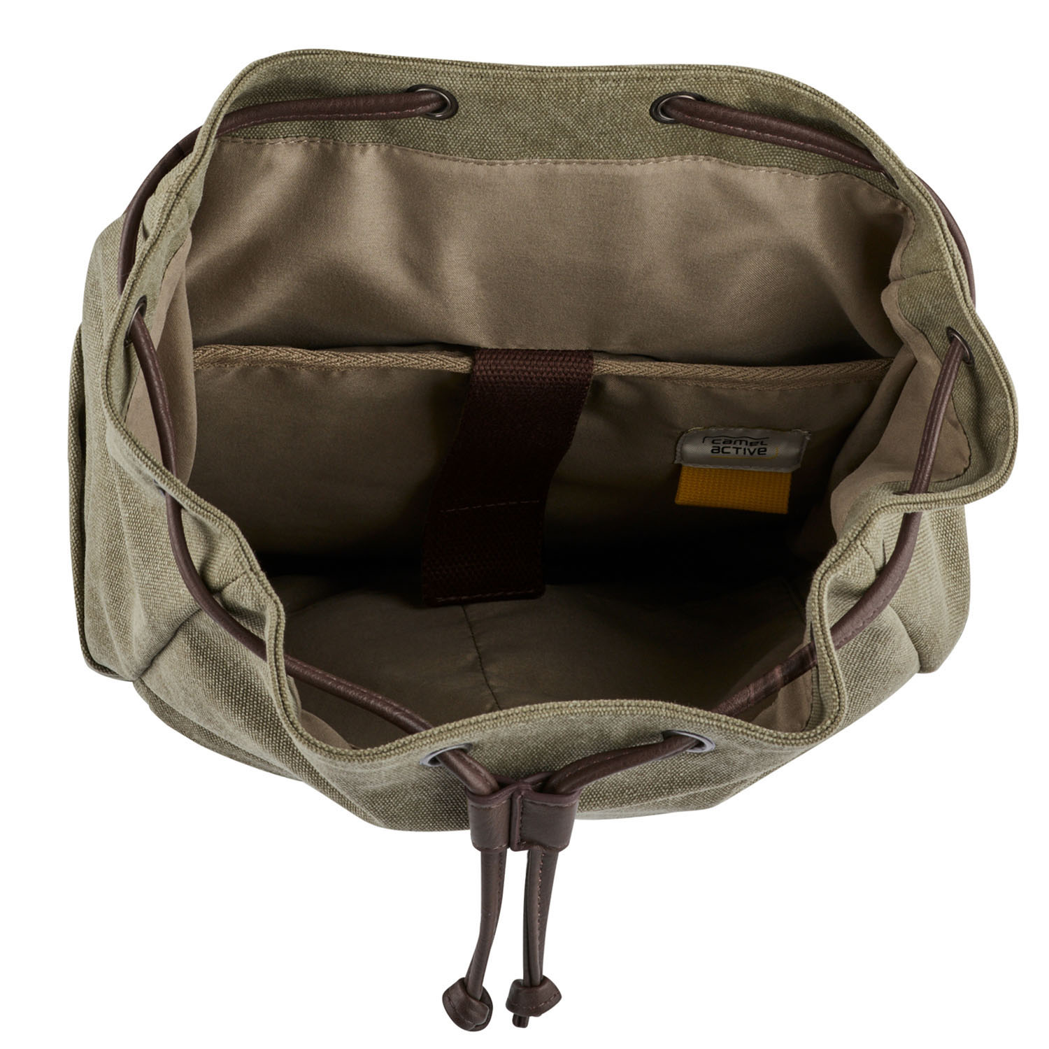 Camel Active AIR Canvas Rucksack L Khaki