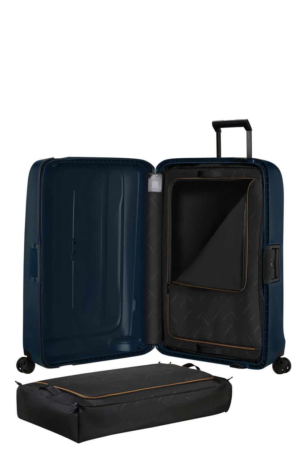 Samsonite Essens Trolley mit 4 Rollen 81cm + GRATIS HOTELGUTSCHEIN Midnight Blue