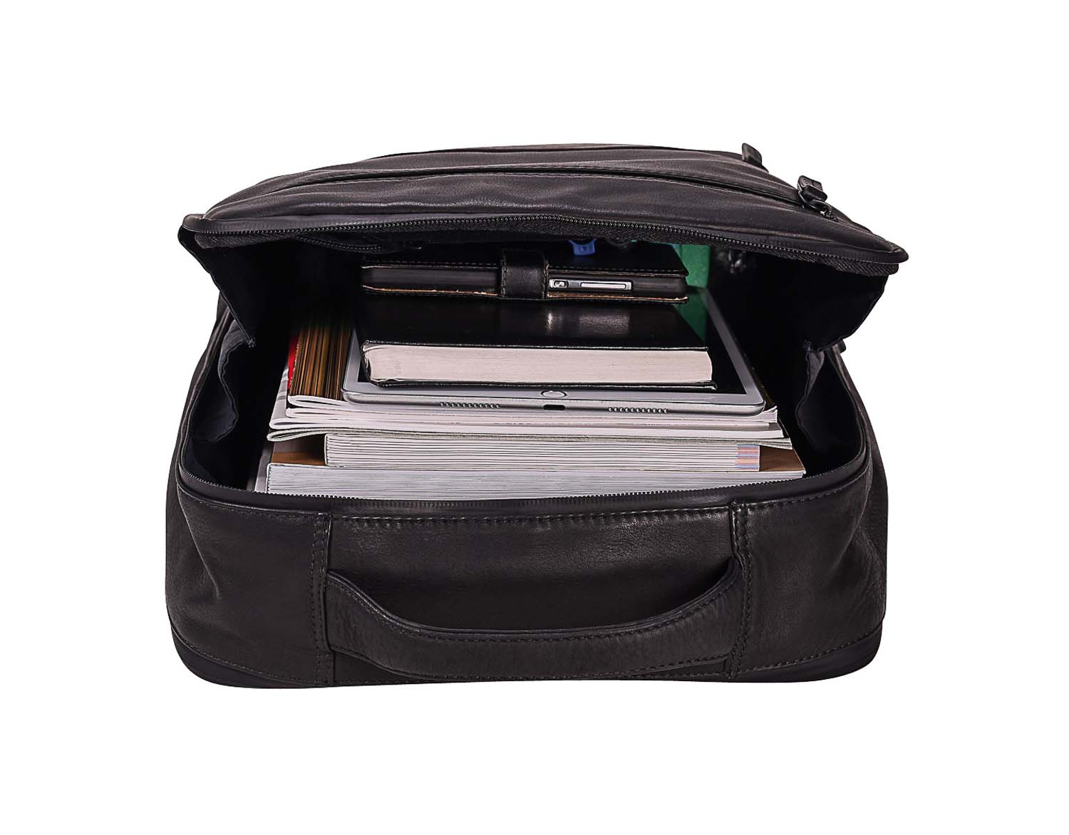 Leonhard Heyden Den Haag Leder-Rücksack mit Notebookfach 15" Schwarz Leonhard Heyden Den Haag Leder-Rücksack mit Notebookfach 15" Schwarz