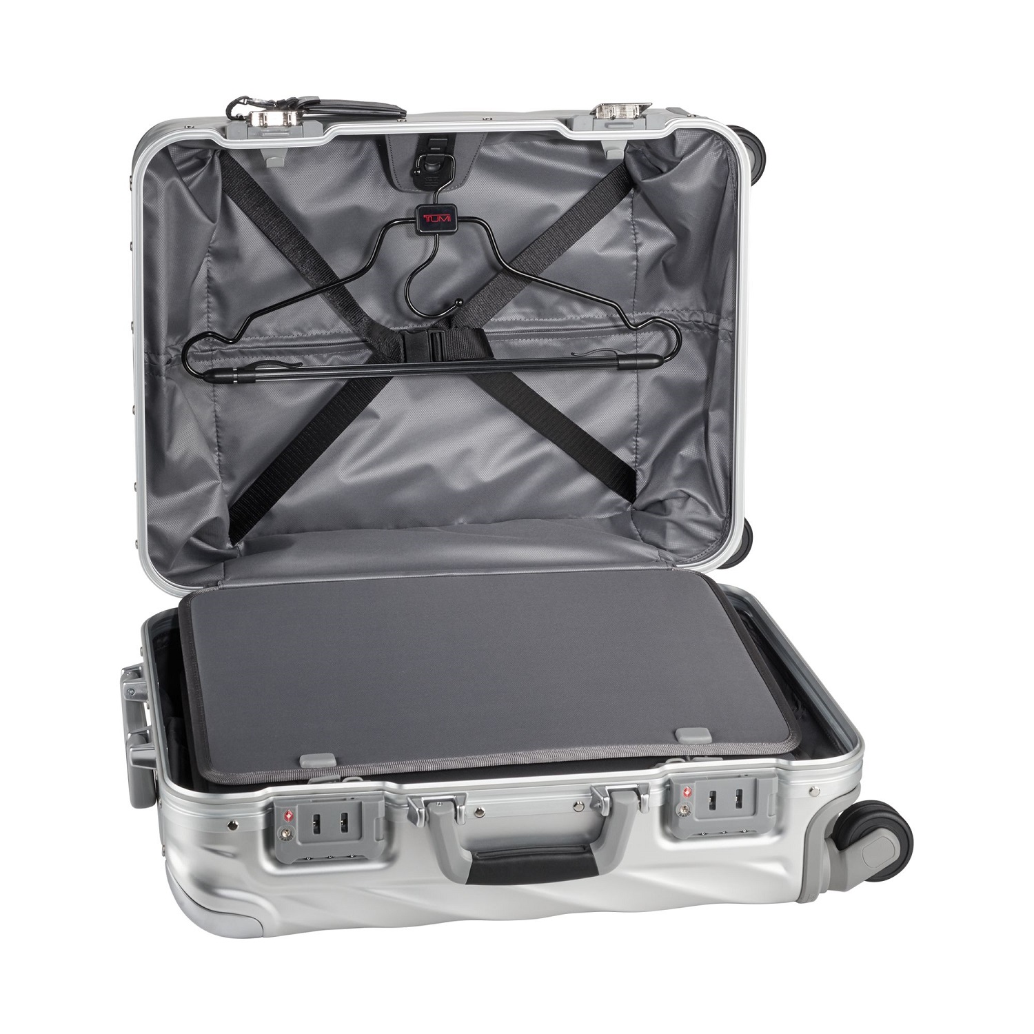 Tumi 19 Degree Aluminium Handgepäck Continental 56 cm + Gratis Hotelgutschein Silver