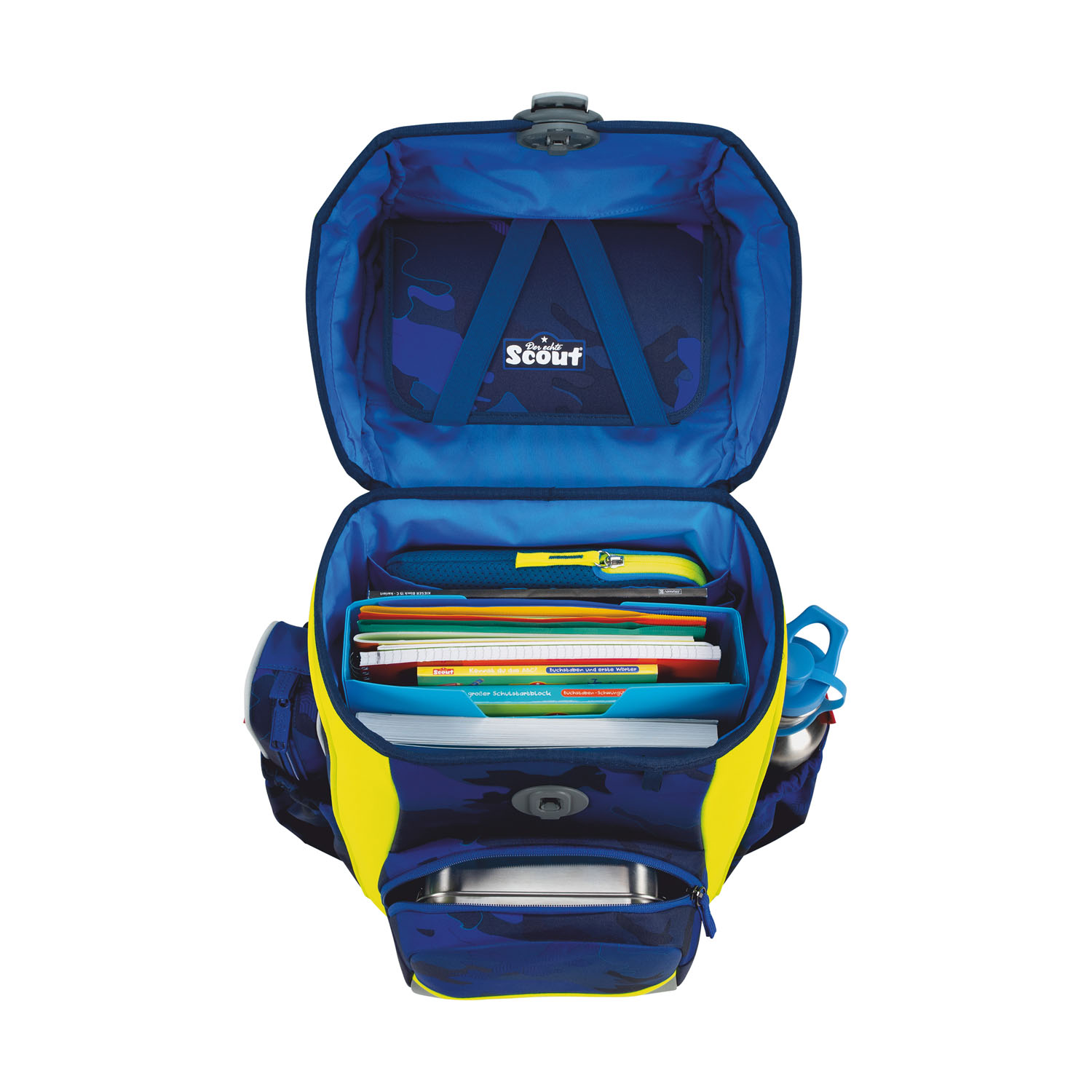 Scout Neo Schulranzen-Set 4-teilig DIN Blue Police