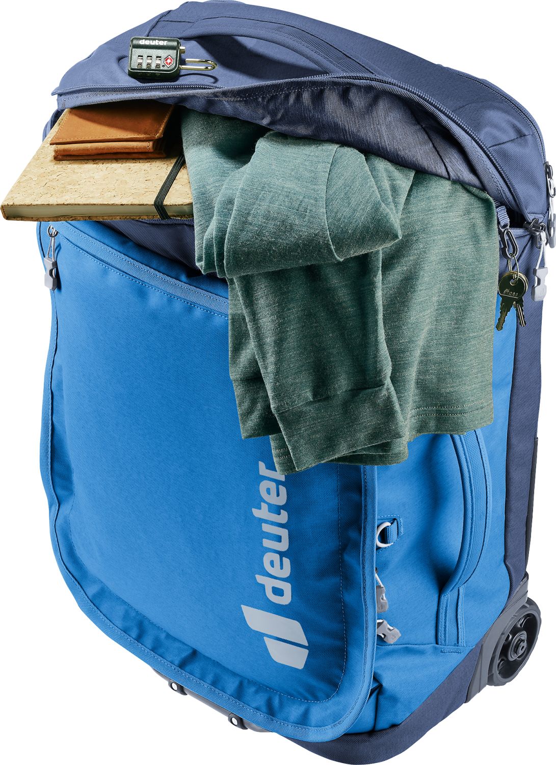 Deuter Duffel Pro Movo 36 Reisetasche auf Rollen neptune-nightblue Deuter Duffel Pro Movo 36 Reisetasche auf Rollen neptune-nightblue